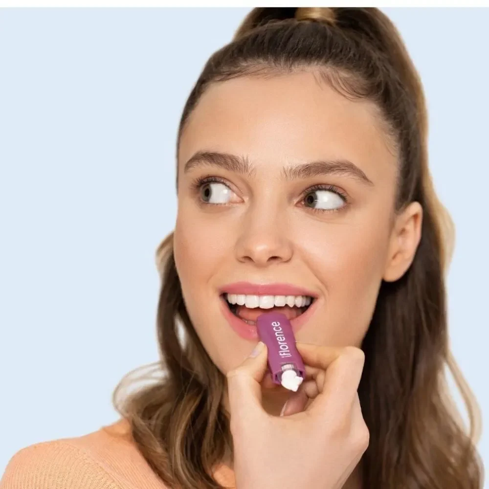 $12 🌙 Florence By Mills Tinted Lip Balm In Shade Dragonfruit Grape‎ Full …
